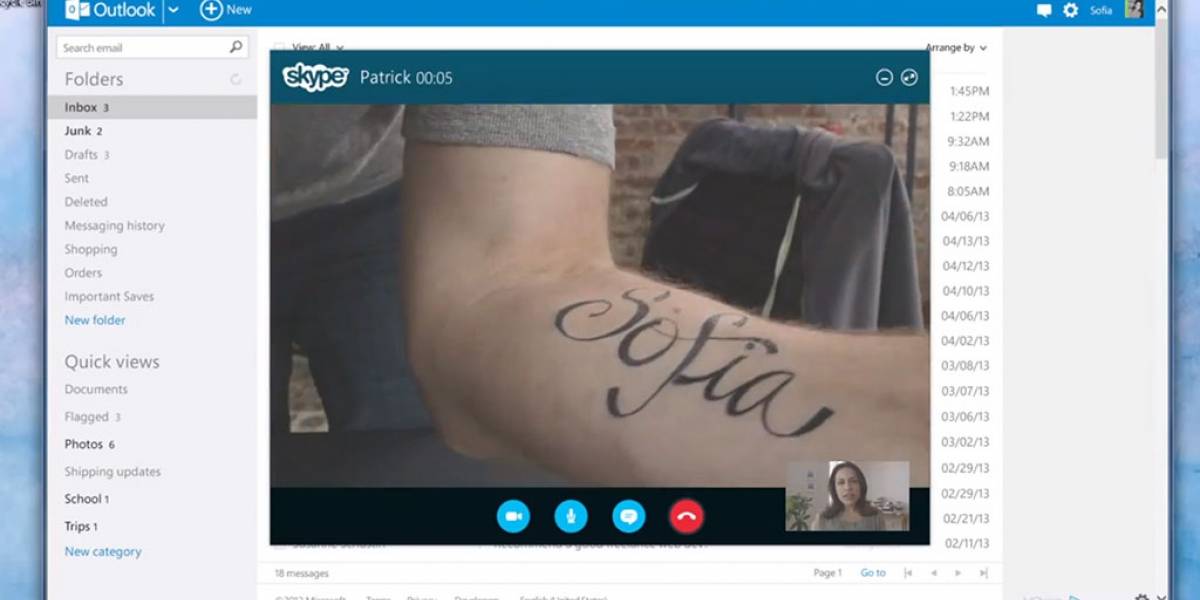 Skype para Outlook ya está disponible en algunos países