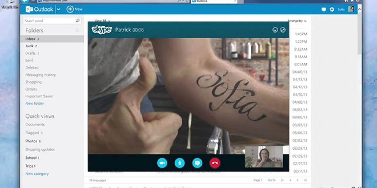 Skype se integra con Outlook para hacer llamadas desde el navegador