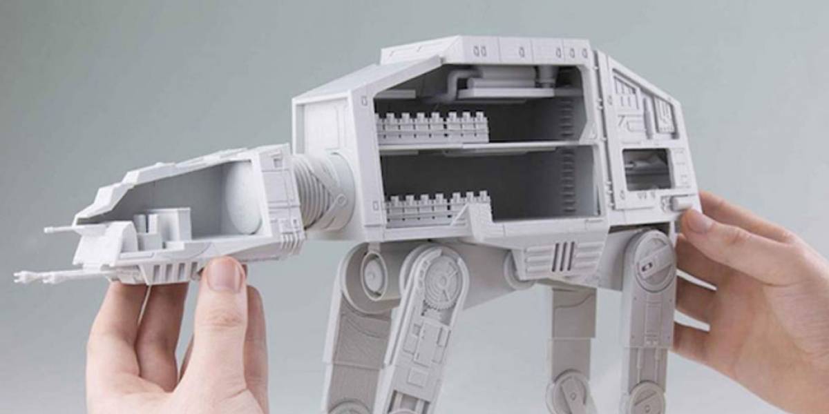 Descarga los archivos para crear un AT-AT de Star Wars impreso en 3D
