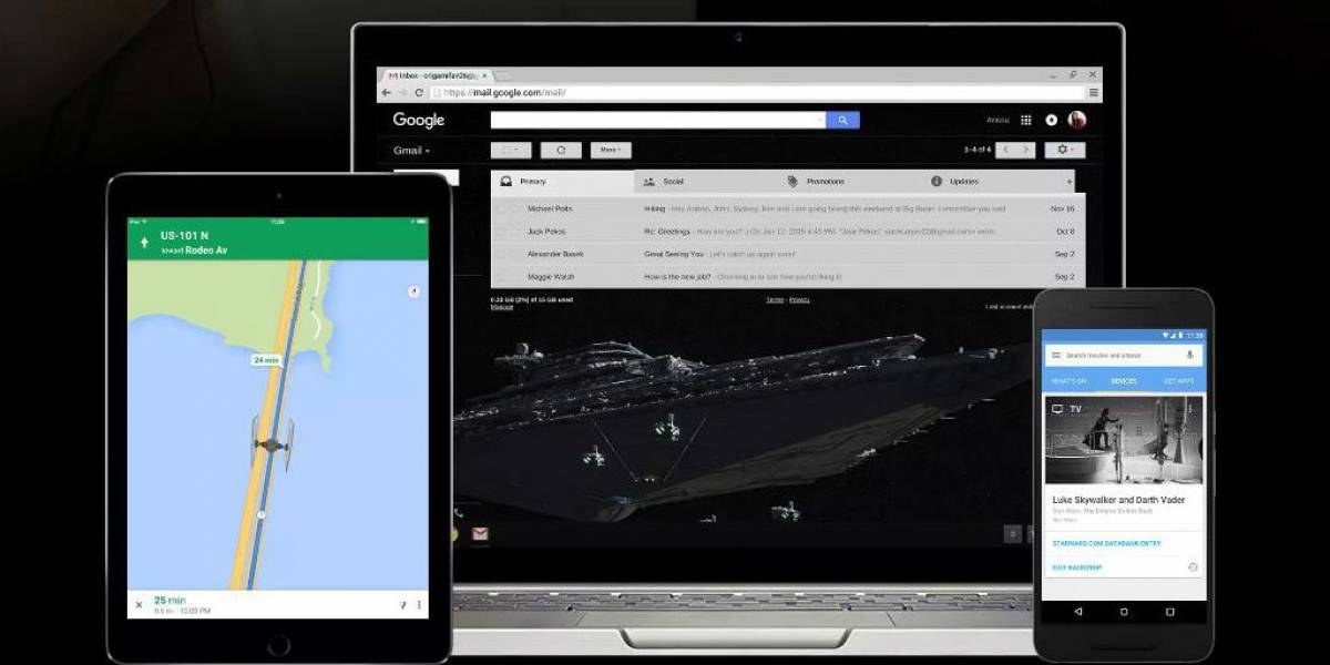 Google agrega nuevos temas de Star Wars para sus aplicaciones