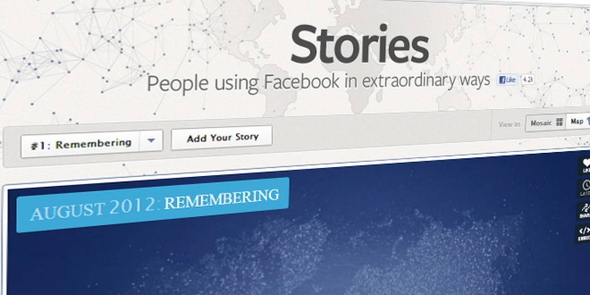 Facebook lanza "Stories" para recolectar historias interesantes