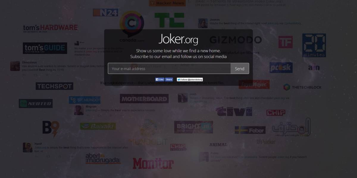 Joker deja de funcionar por violar derechos de autor