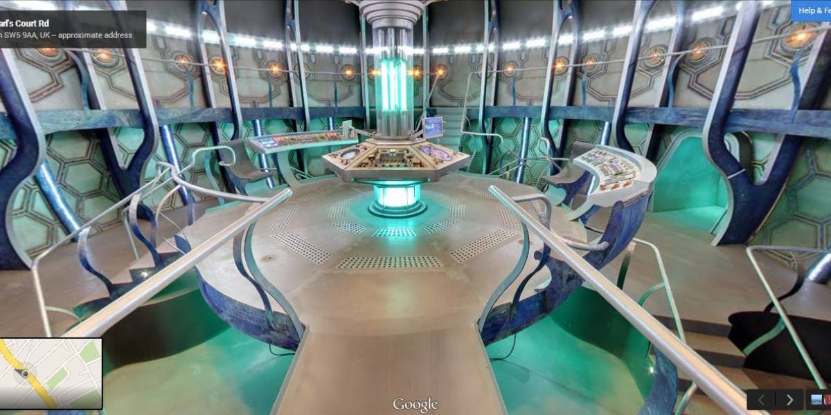 Easter egg de Google Maps te permite explorar el TARDIS de Doctor Who