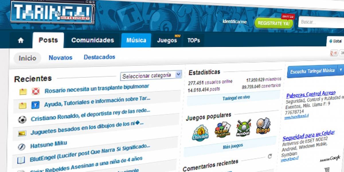 Argentina: Anonymous inicia la "Operación Taringa" y derriba la web de la Corte Suprema
