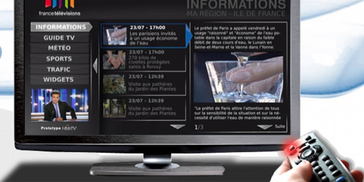 Inician emisiones de prueba de la televisión híbrida en España