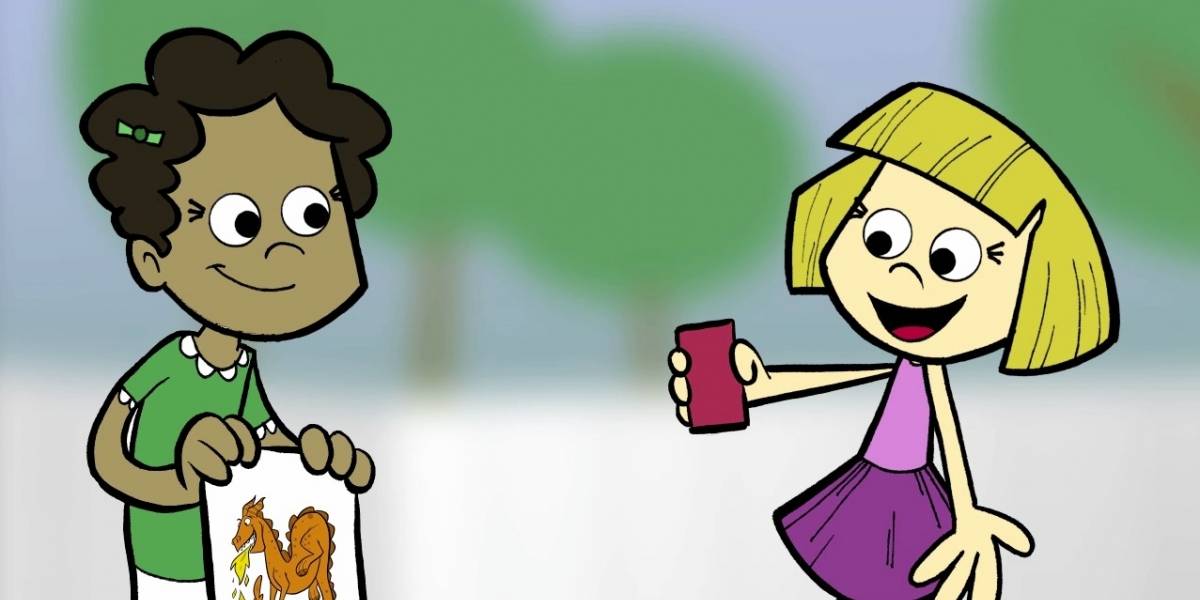 "Compartir es malo", una clase para niños de la industria del cine y música