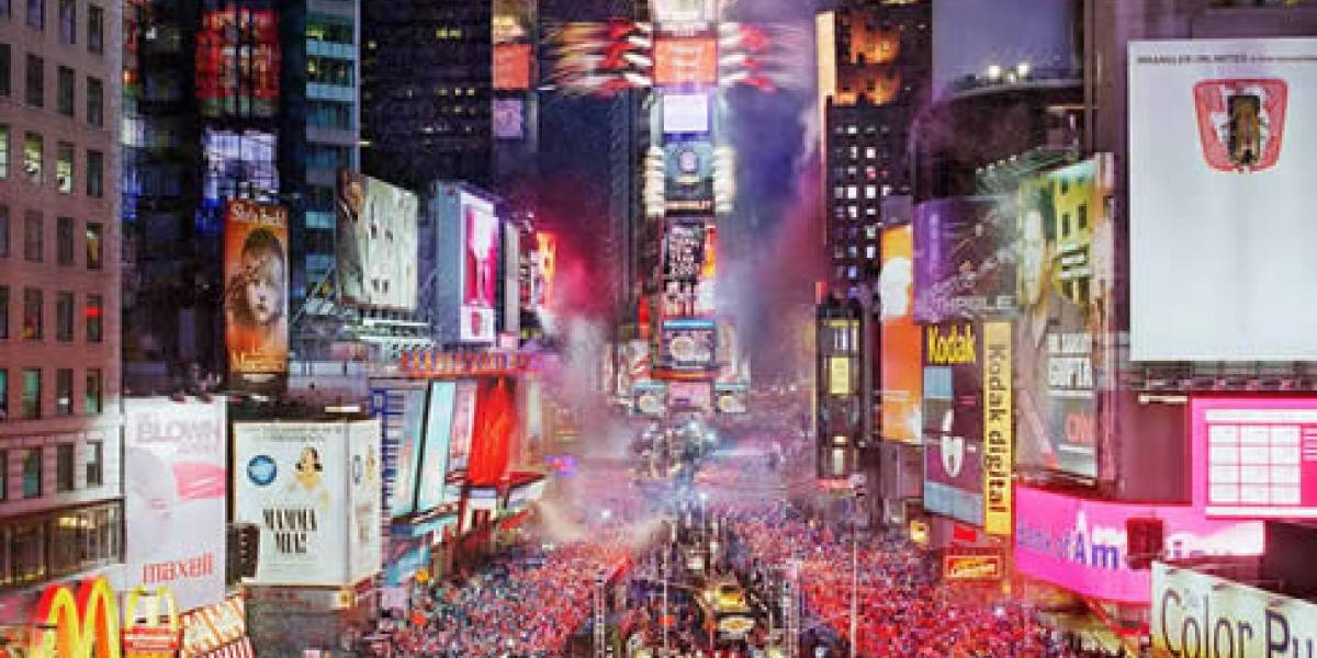 Transmisión en 3D de la celebración de año nuevo desde el Times Square de Nueva York