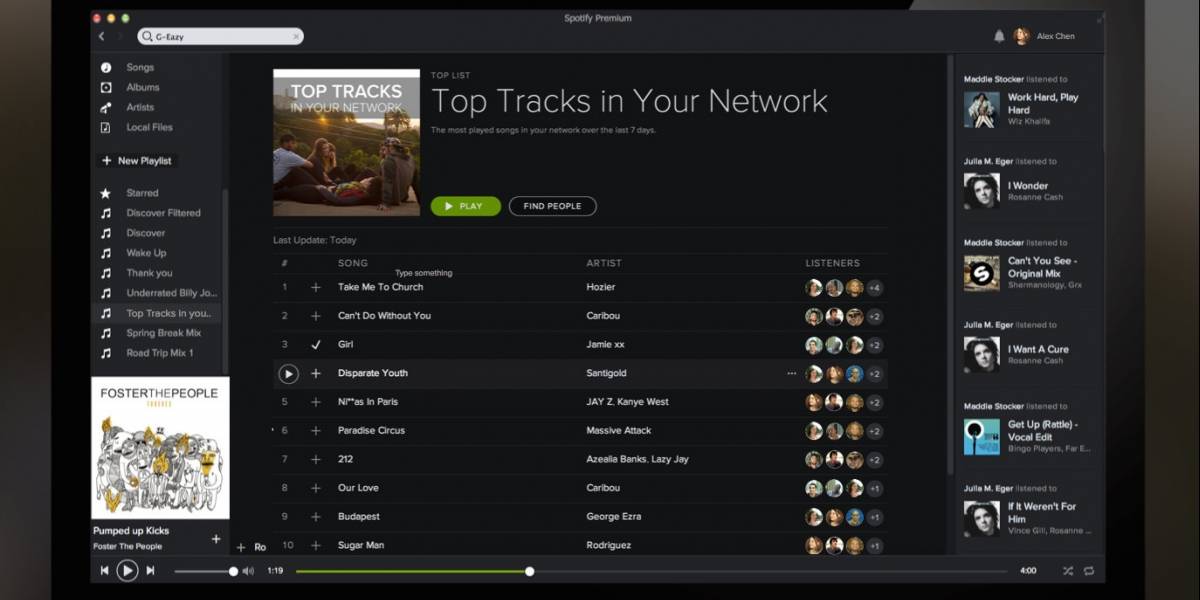 Spotify ahora crea listas basadas en los temas más escuchados por tus contactos