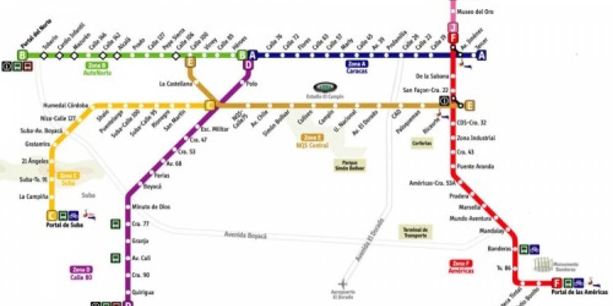 Software para no perderse en Transmilenio