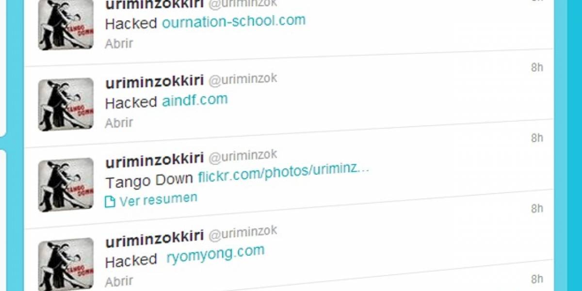 Anonymous hackea las cuentas de Twitter y Flickr de Corea del Norte