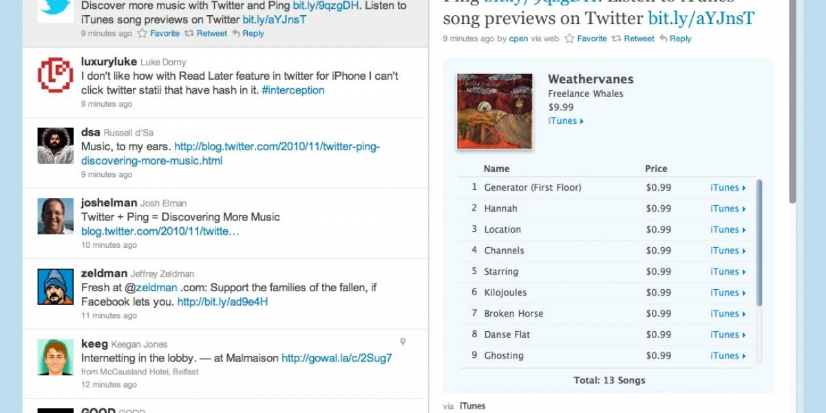 Twitter llega a acuerdo con Ping para tuiteos de canciones