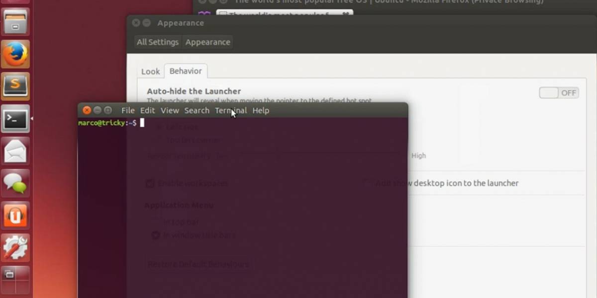 Ubuntu traerá de vuelta los menús a las ventanas de aplicaciones
