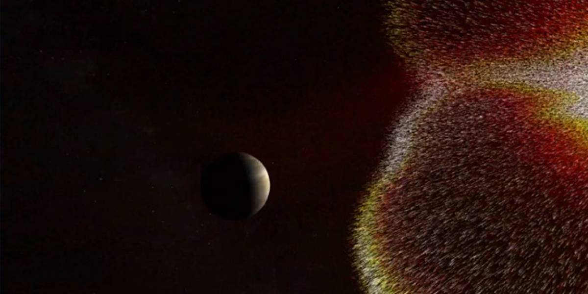 Esta es la magnetósfera de la Tierra, simulada en video por la NASA