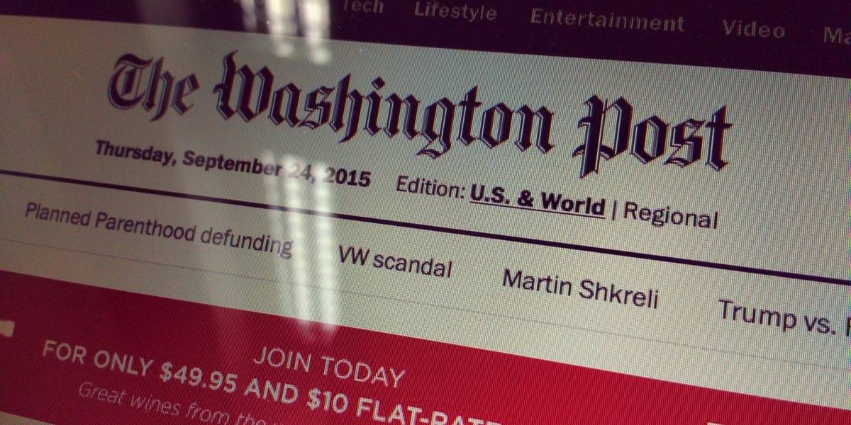 El Washington Post publicará todos sus artículos directo en Facebook