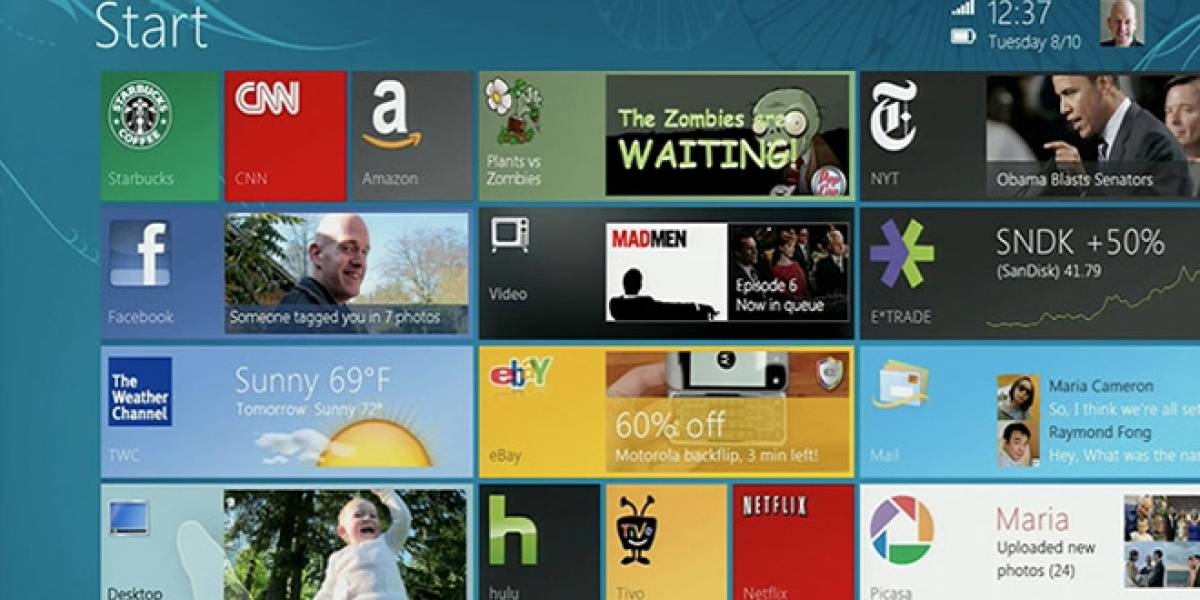 Así era Windows 8 cuando a Microsoft se le ocurrió el año 2010