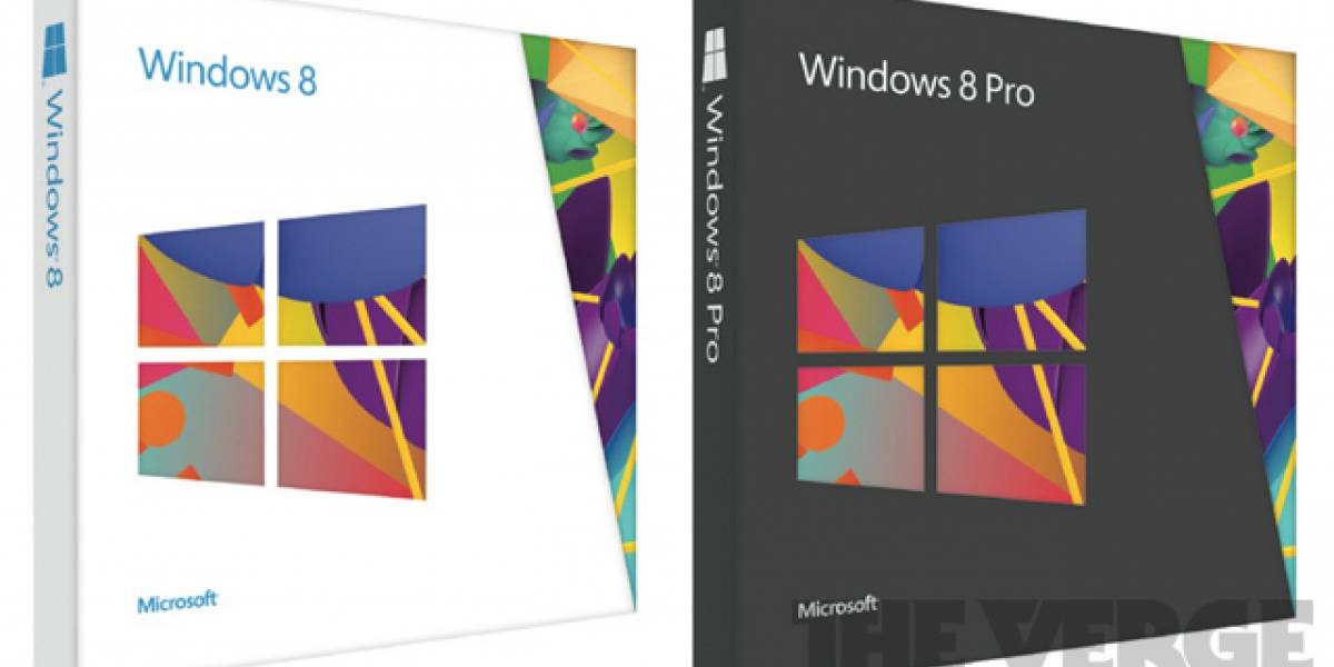 Este es el embalaje de Windows 8 de Microsoft