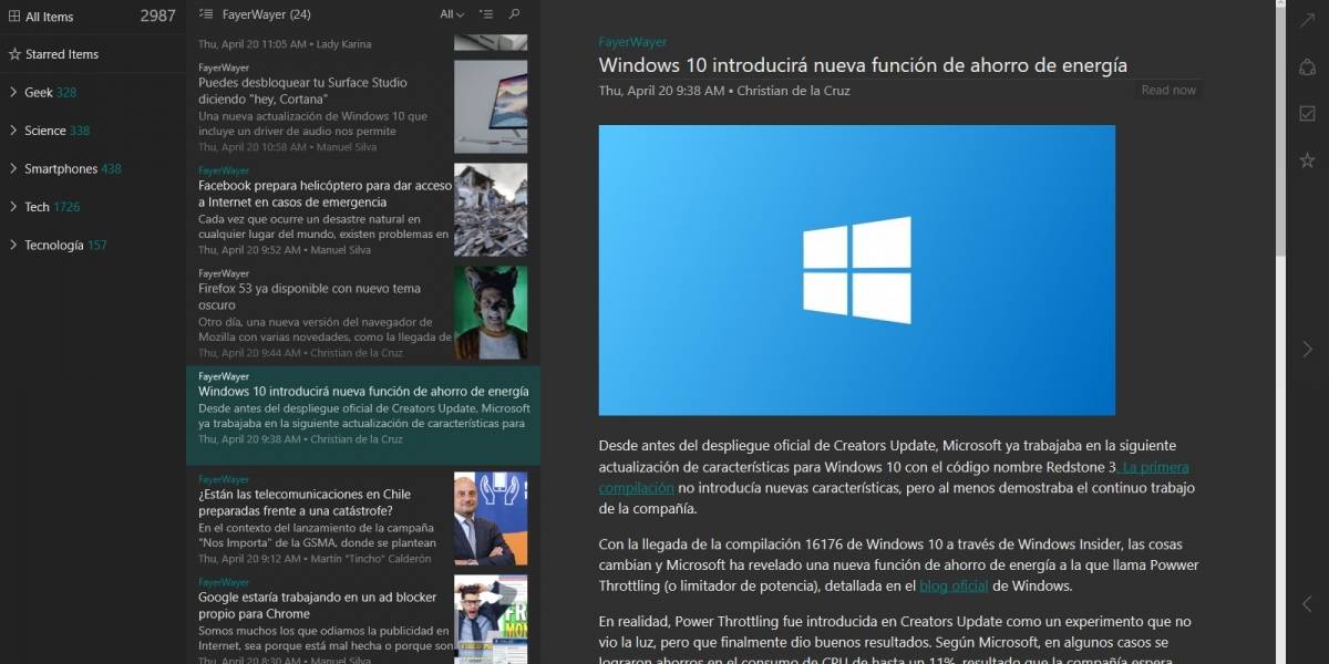 Cómo cambiar a pantalla completa las aplicaciones de Windows 10