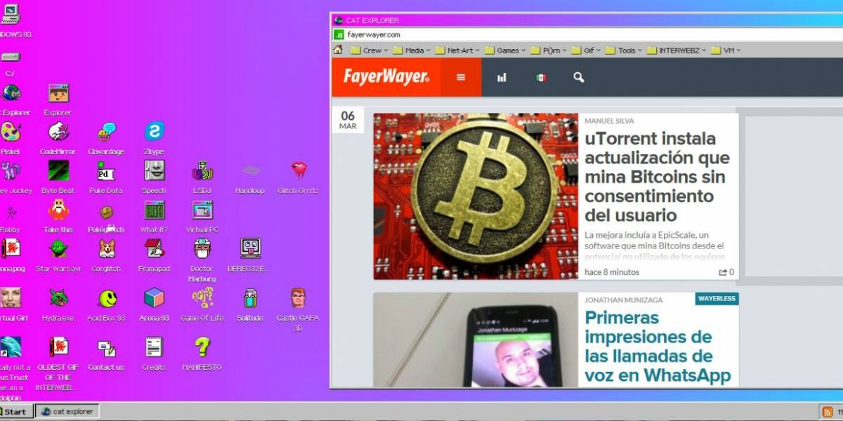 Prueba Windows 93 desde el navegador web