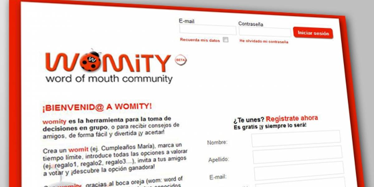Womity: Una red para recibir consejos y tomar decisiones en grupo