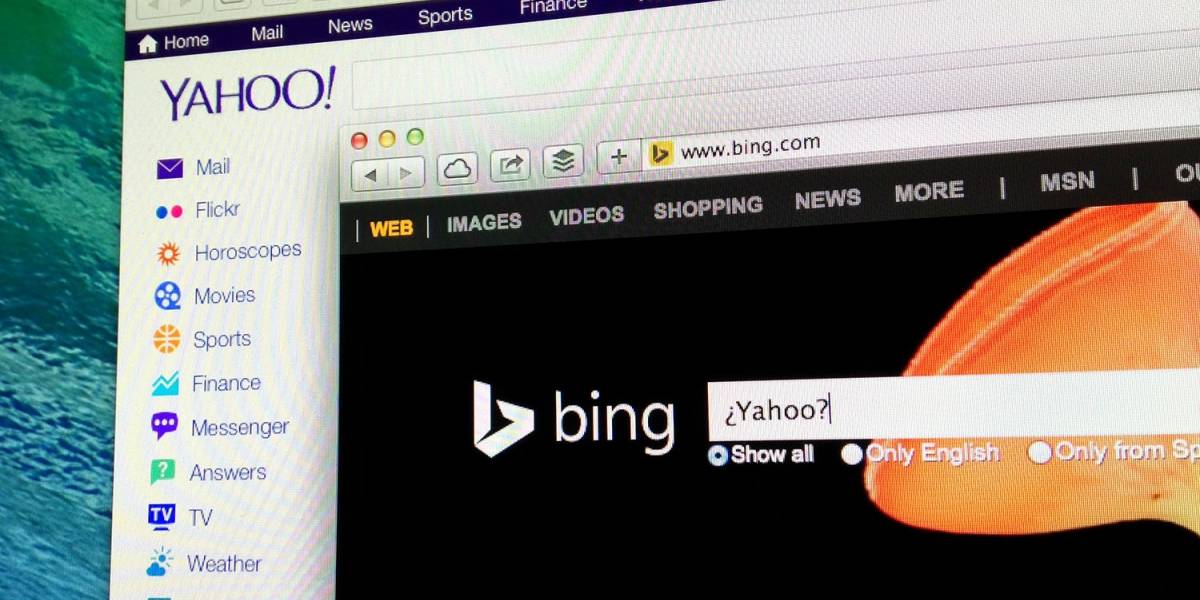 No está funcionando la integración de Bing en Yahoo!