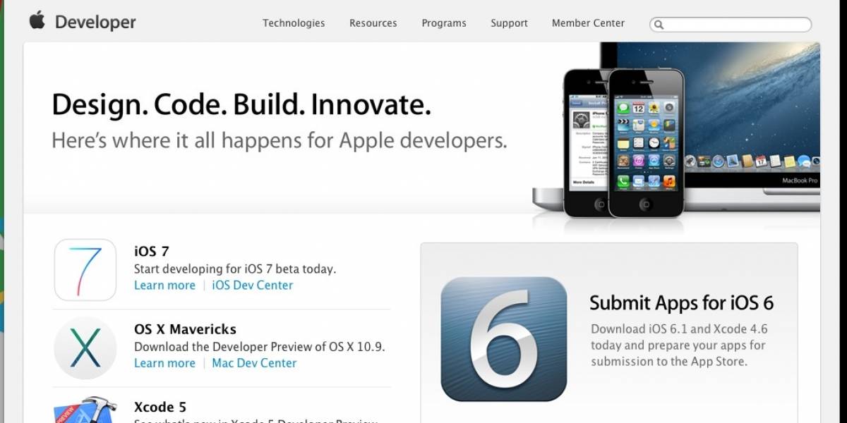 Sitio para desarrolladores de Apple vuelve a estar en línea
