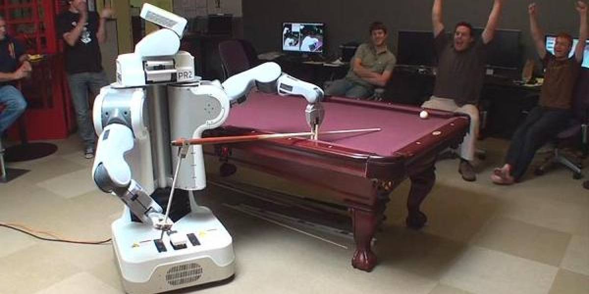 El robot PR2 demuestra sus habilidades en el billar (Video)