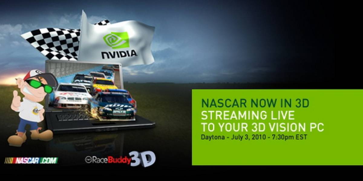 NASCAR Live 3D: Mañana transmisión 3D en vivo desde la Daytona International Speedway