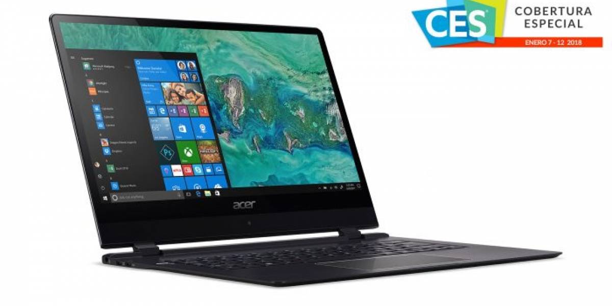 Acer Swift 7 quiere ser el notebook más delgado del mundo #CES2018