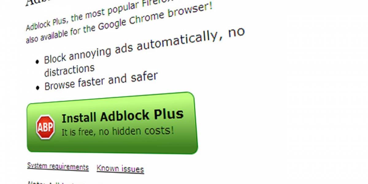 AdBlock Plus admitirá avisos que sean "aceptables"