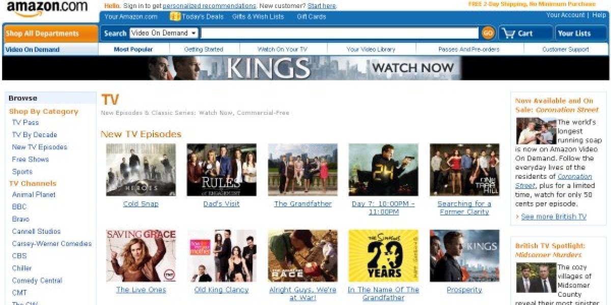 Futurología: Amazon ofrecerá series de TV en HD