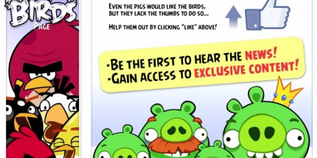 Angry Birds llegará a Facebook en abril