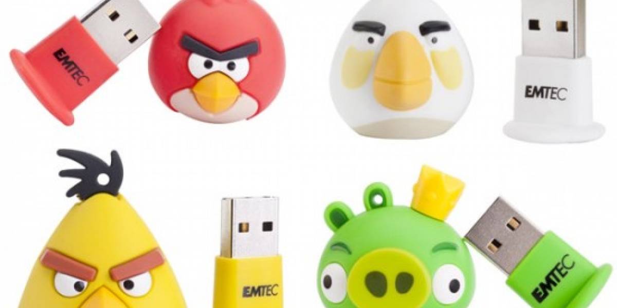 Imprescindible en tu colección de Angry Birds: memorias USB