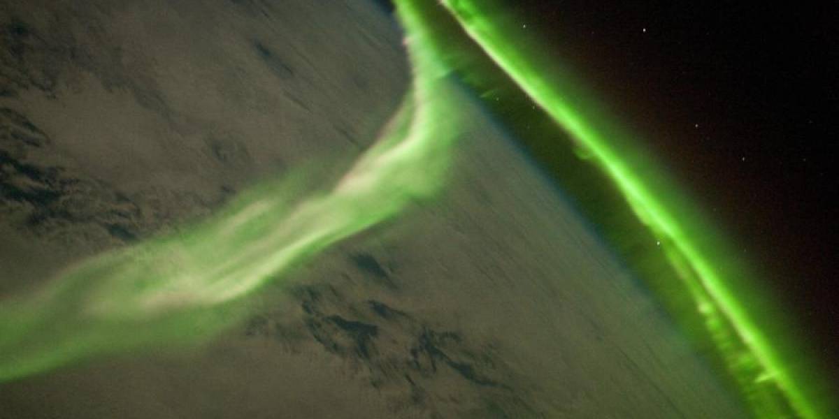 La Aurora Austral desde el espacio