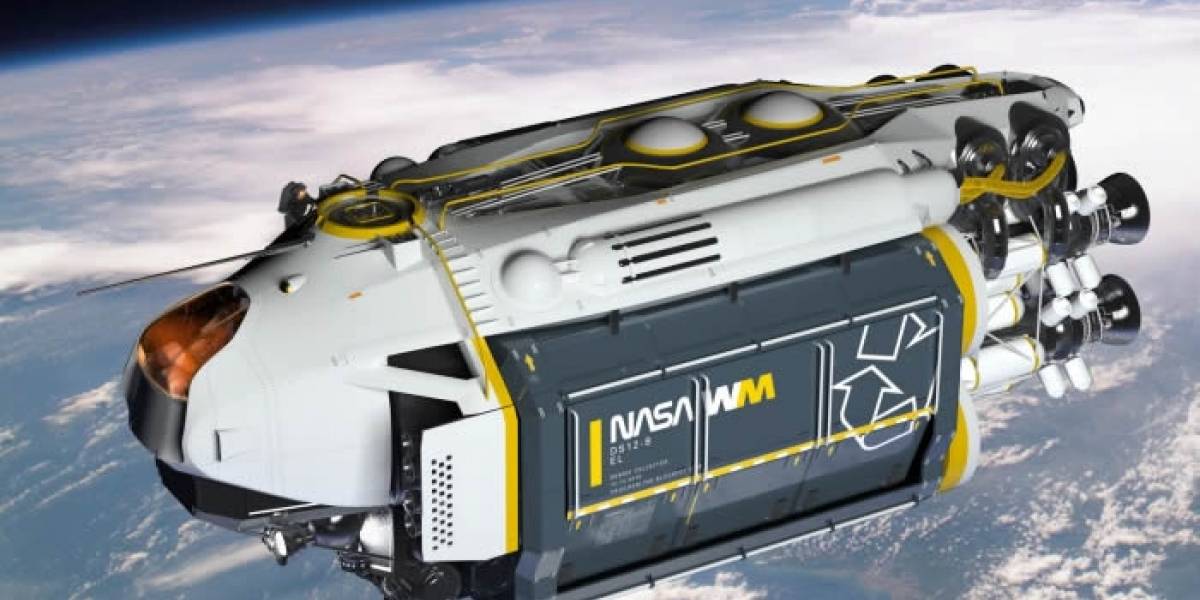 El camión de la basura para el espacio tiene de todo para limpiar la órbita