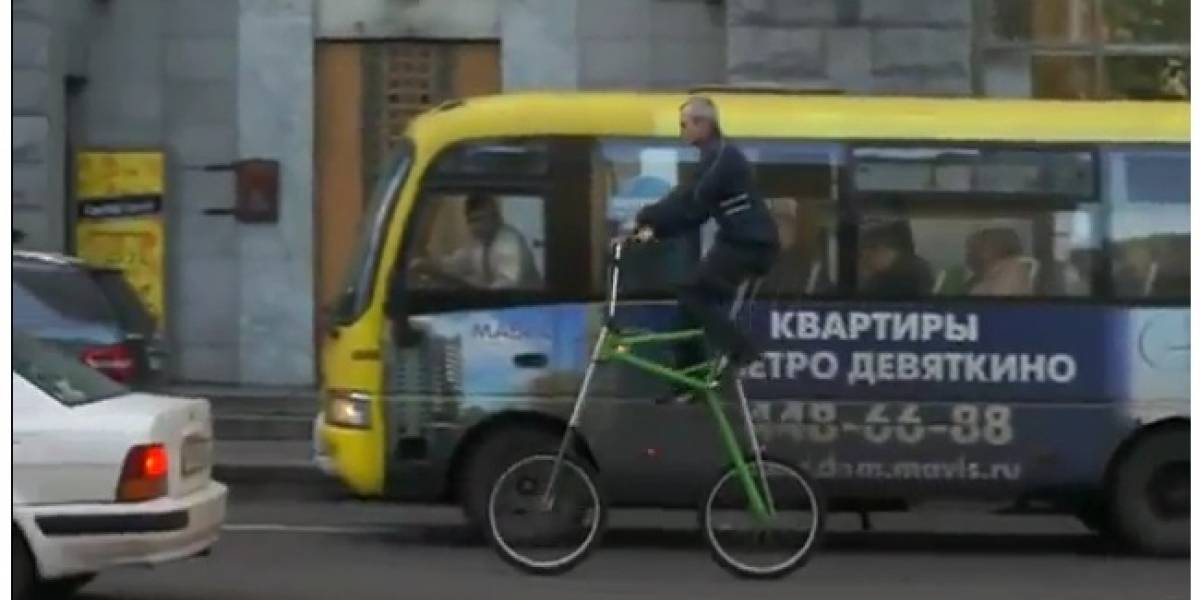 Los rusos proponen una bicicleta convertible a la hora de enfrentar el tráfico de la ciudad