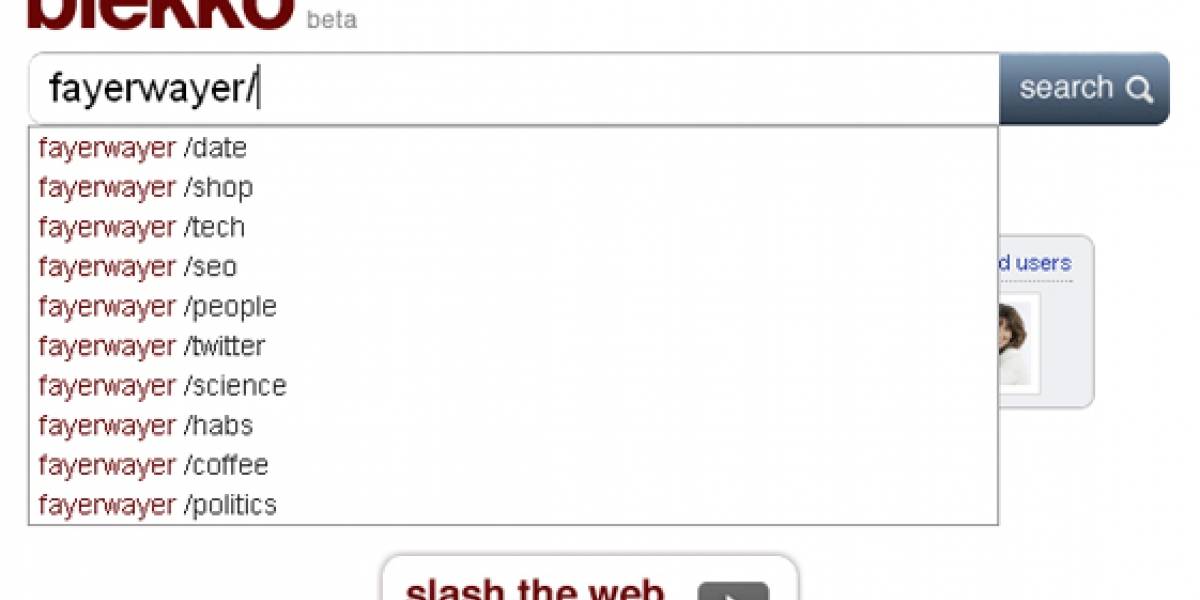 Blekko: un buscador con alma de wiki