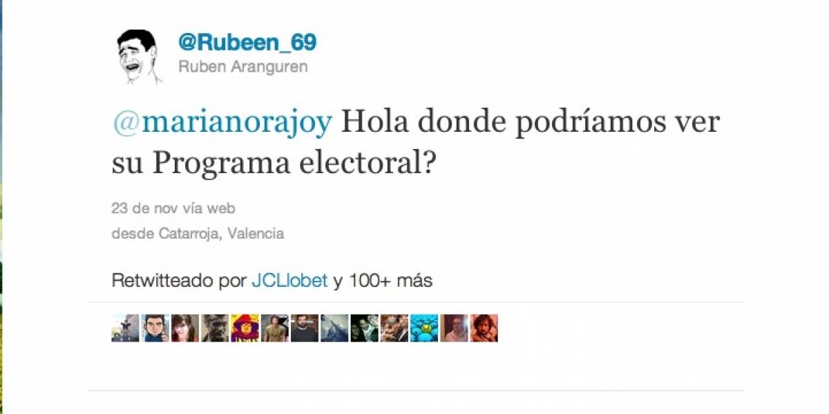 Polémica respuesta de Rajoy a un joven en Twitter