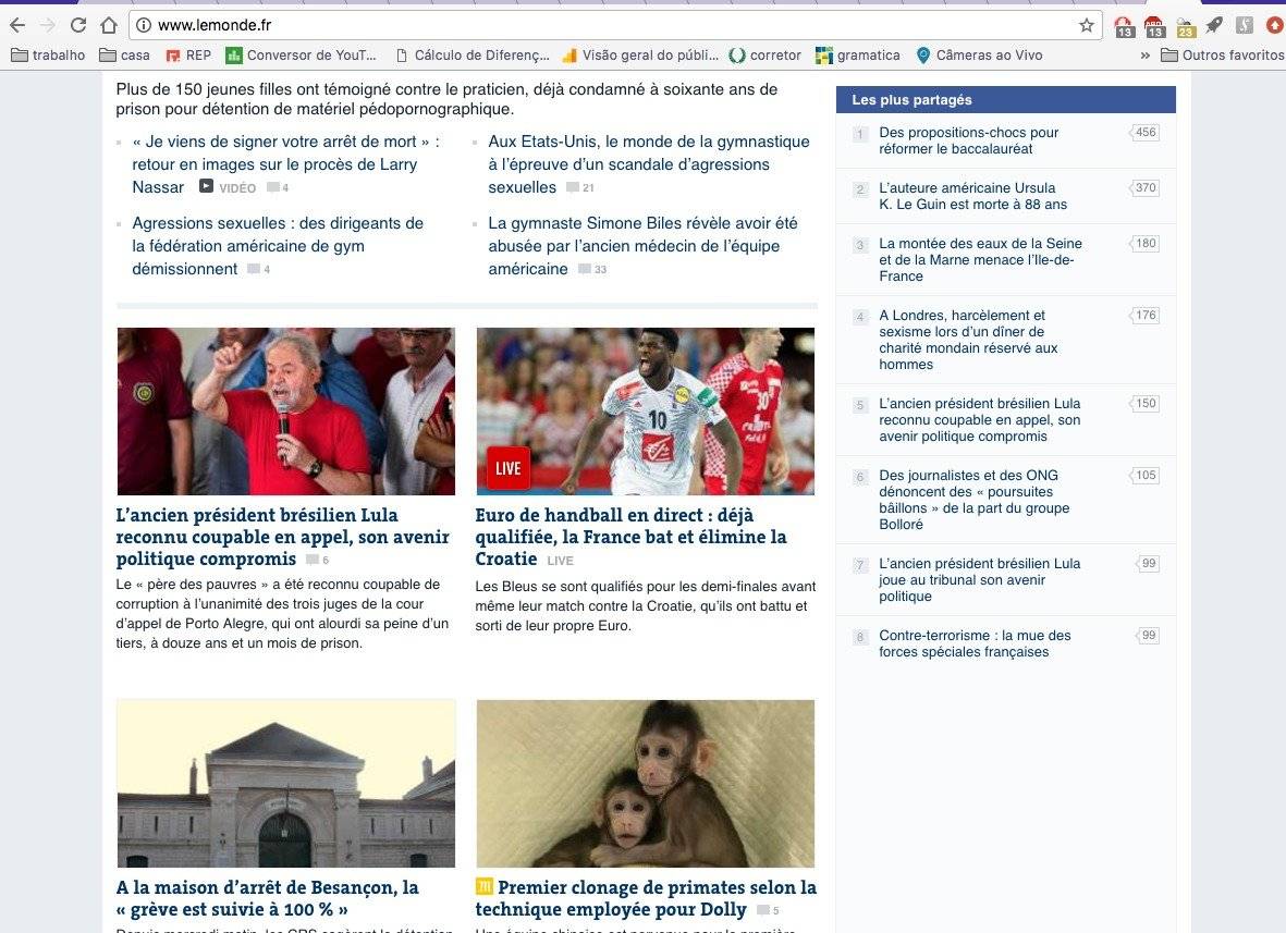 Le Monde" chama Lula de "figura mítica" da política brasileira