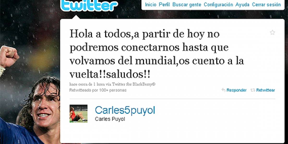 Prohíben a los jugadores de la selección de España "twittear" durante la Copa Mundial de Fútbol
