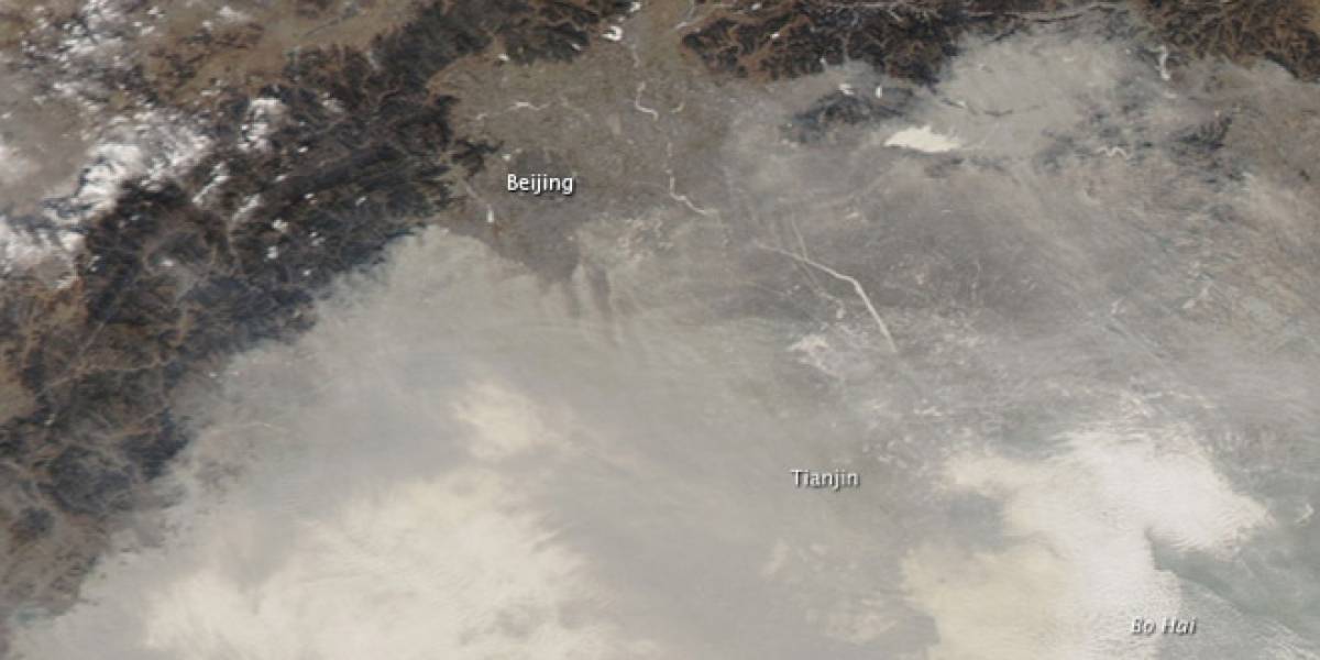 Impresentable: Una densa nube de contaminantes cubre a China