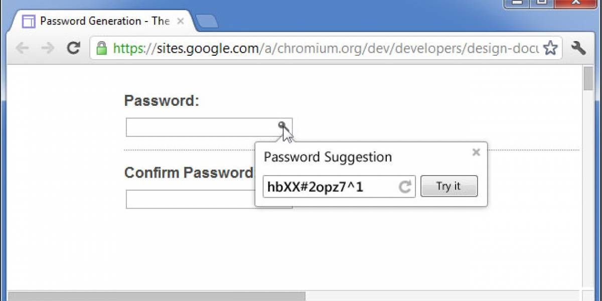 Google trabaja en un generador de contraseñas para Chrome