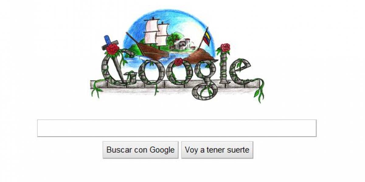 Google conmemora la independencia de Colombia con doodle especial