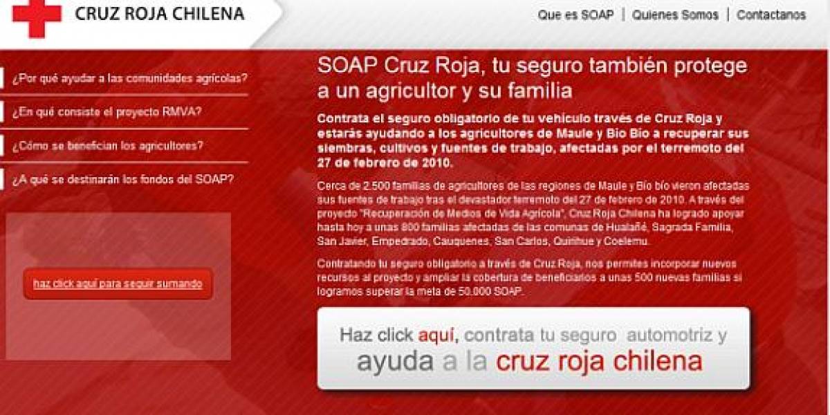 Chile: Compra tu SOAP con la Cruz Roja