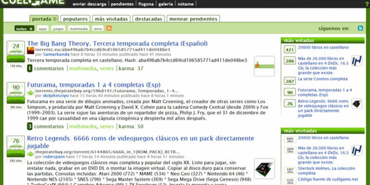 Llega Cuélgame: El 'Menéame' de las descargas