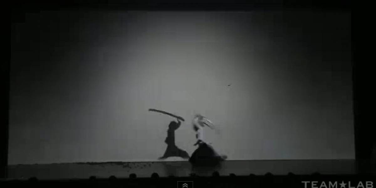 Increíble coreografía de espada con grafismo de sombras