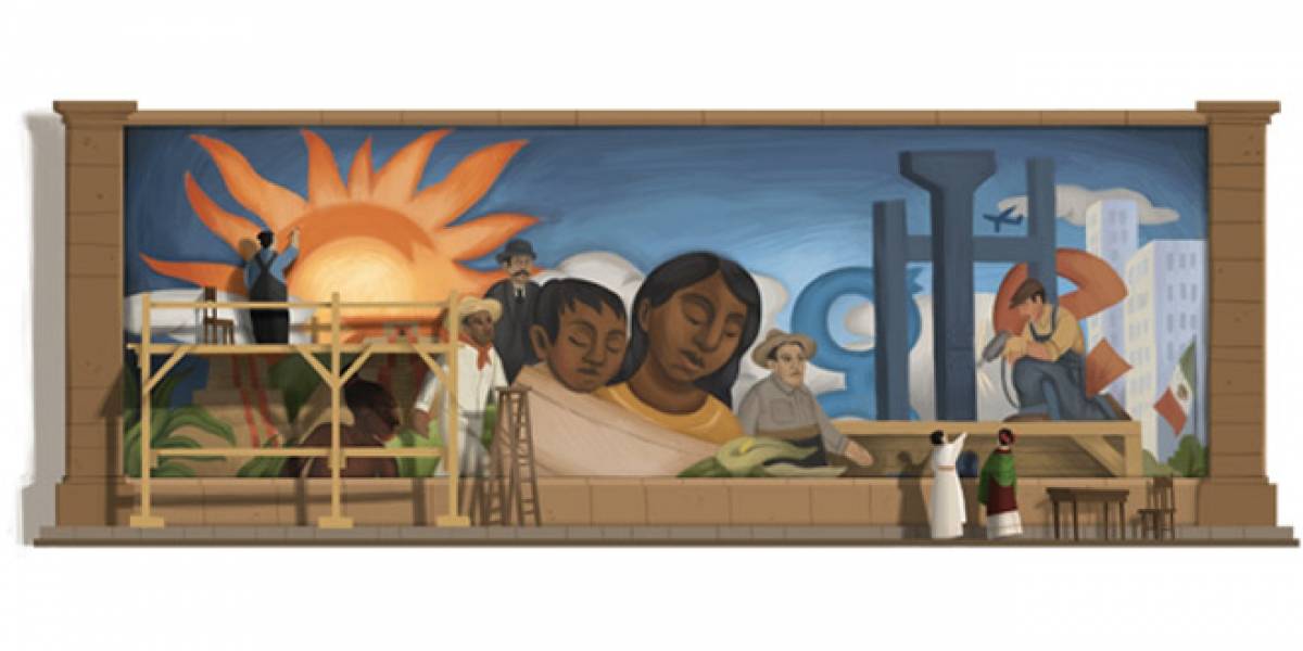 Google celebra los 125 años del natalicio de Diego Rivera