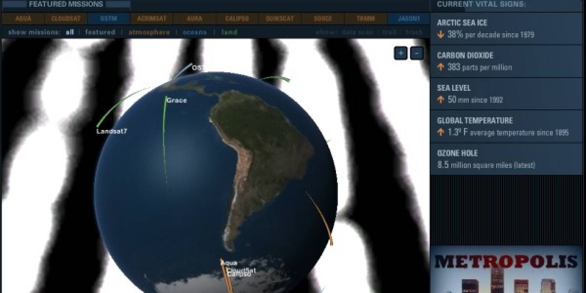 La NASA pone sus satélites en tu navegador