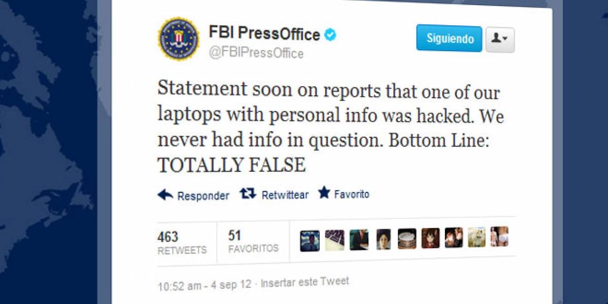 El FBI desmiente que AntiSec robara millones de ID de Apple del portátil de un agente