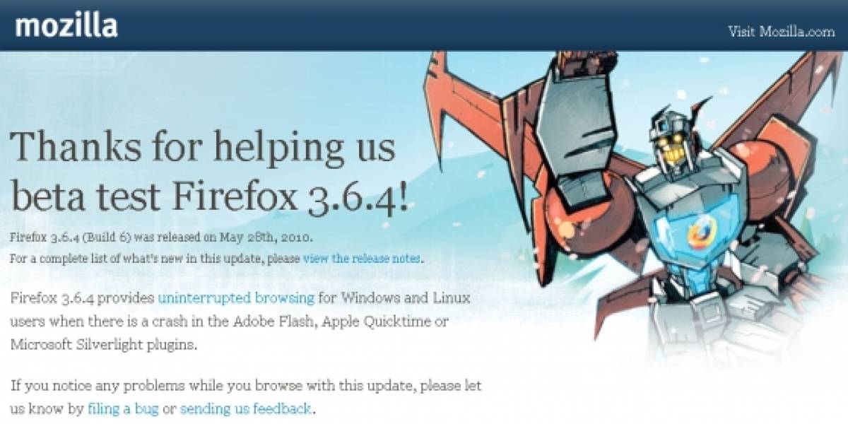 Firefox 3.6.4 Release Candidate disponible para descarga
