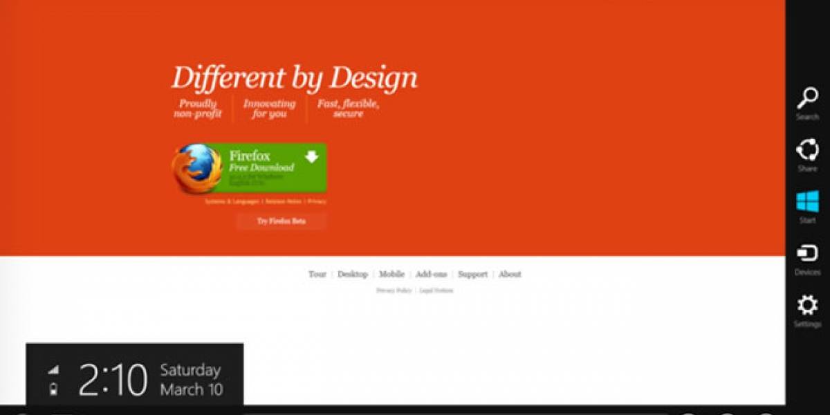 Microsoft propicia nuevos navegadores basados en Metro, y Firefox ya se prepara
